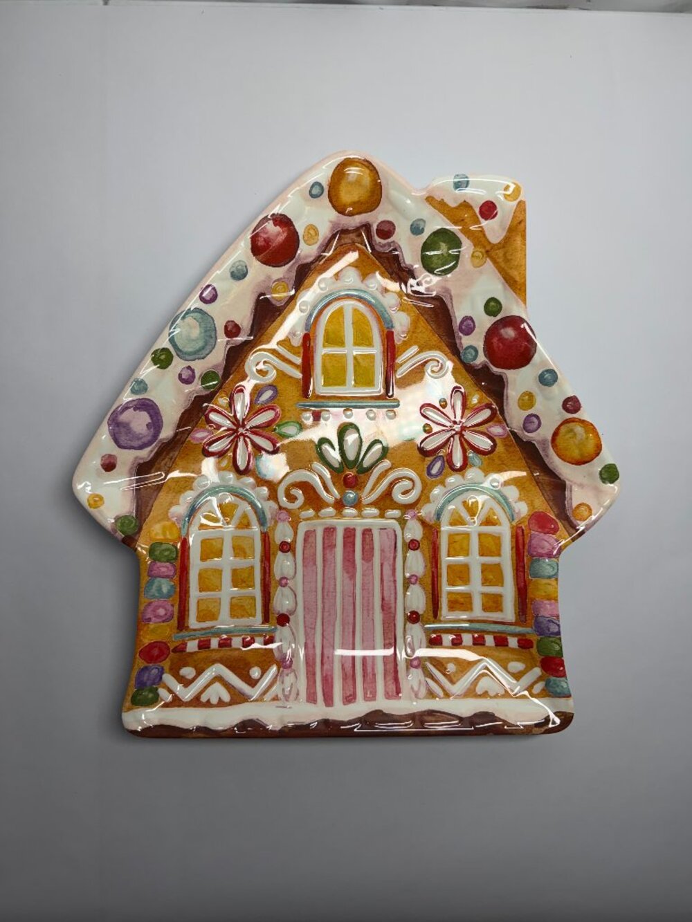 Tinsel & Frost Gingerbread House Christmas Serving Melamine Platter